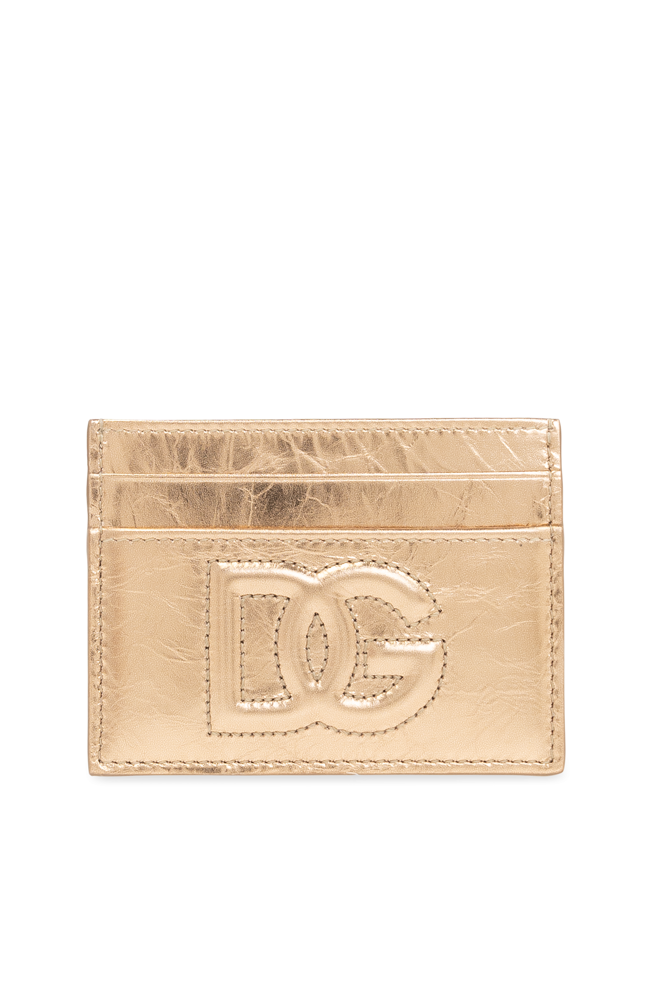 Gold Card holder with logo Dolce & Gabbana Vitkac GB